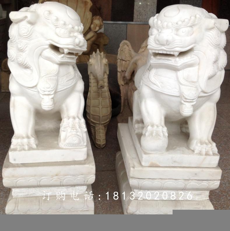 小獅子石雕,漢白玉獅子雕塑