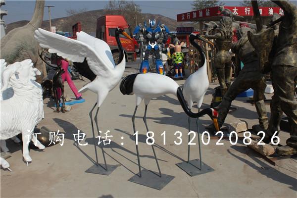 玻璃鋼仙鶴雕塑,玻璃鋼動物雕塑