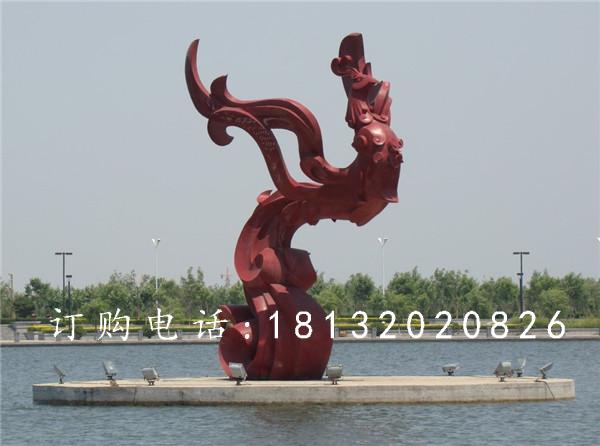 不銹鋼抽象鳳凰雕塑,廣場抽象雕塑