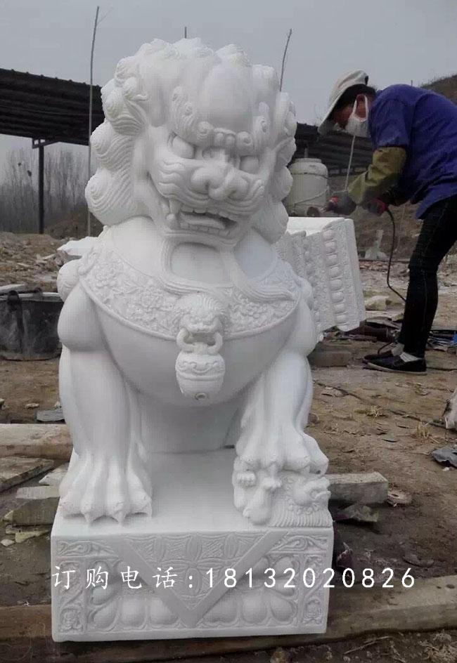 北京獅石雕,漢白玉獅子石雕 (1)