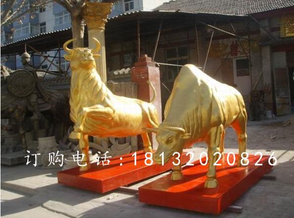 金牛銅雕,鎏金銅雕牛雕塑