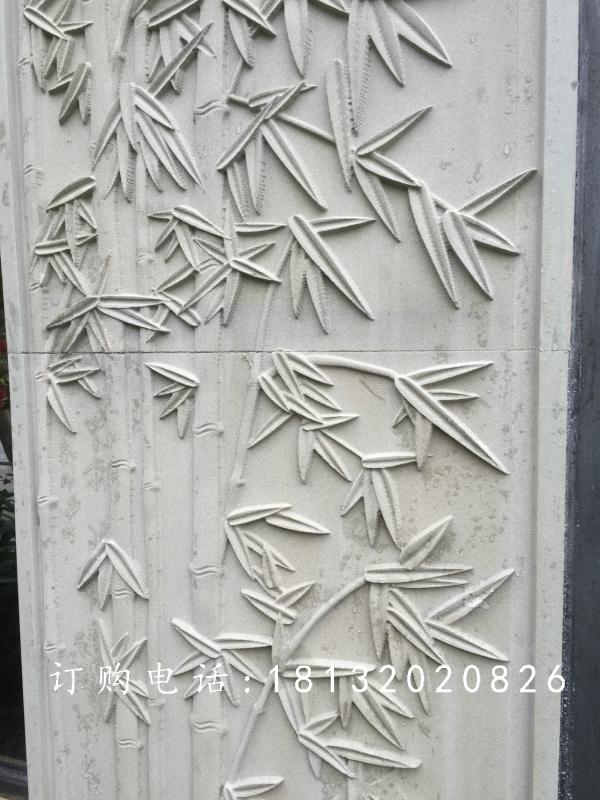 青石浮雕,梅蘭竹菊石浮雕 (2)