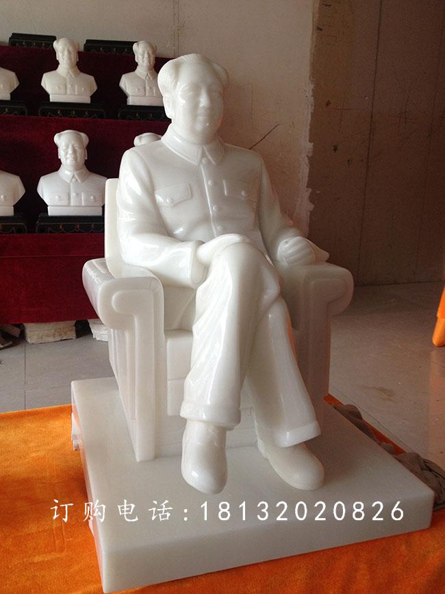 漢白玉偉人雕塑,毛主席石雕