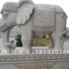 大象石雕,廣場吉祥大象石雕