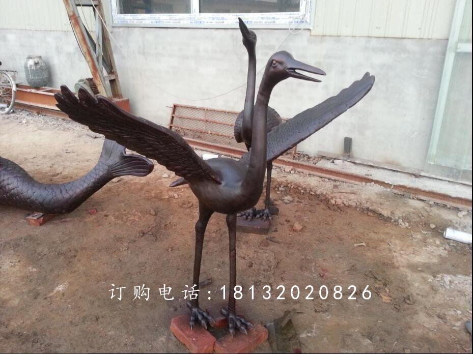 仙鶴銅雕,廣場(chǎng)動(dòng)物銅雕