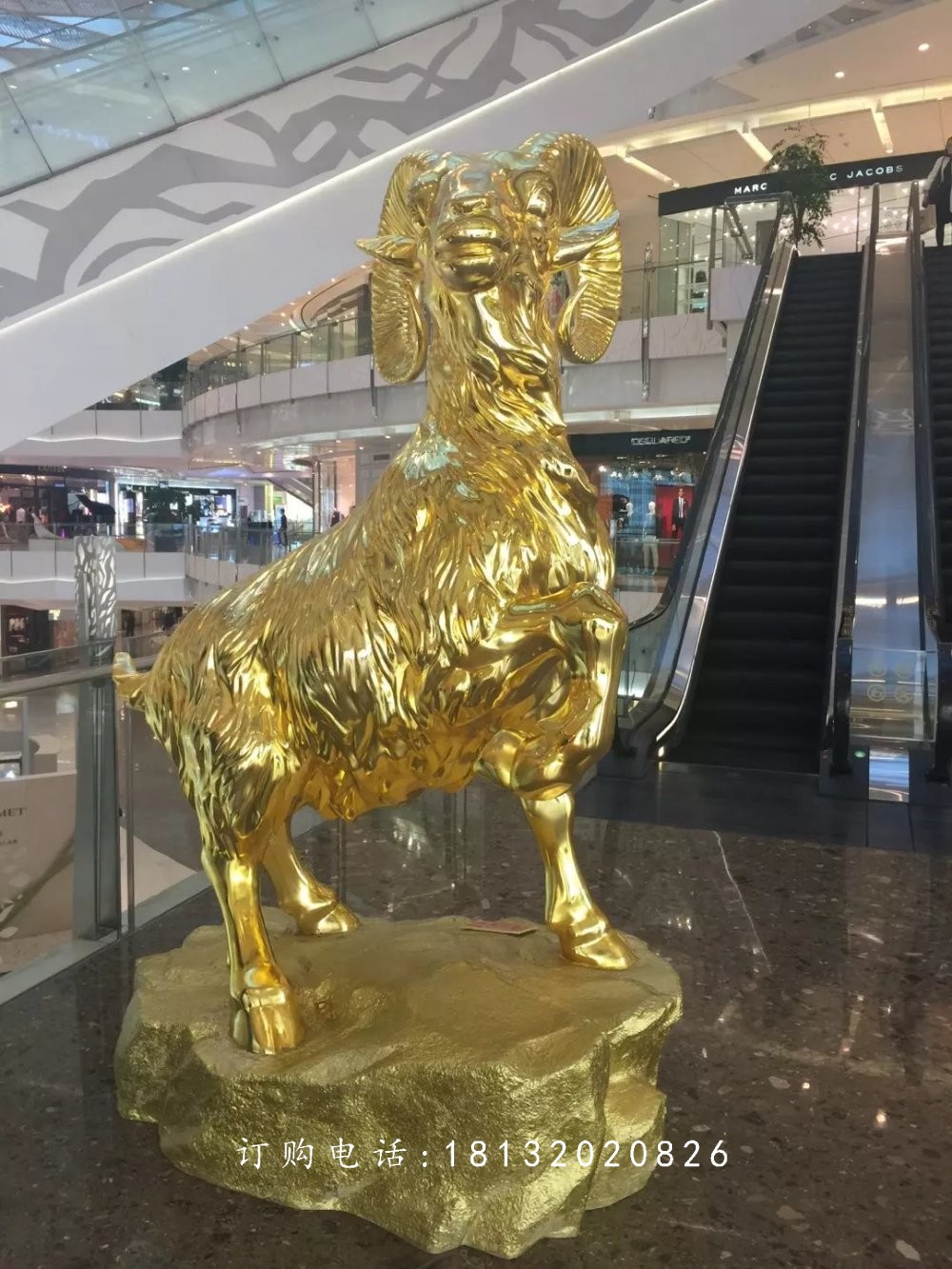 玻璃鋼綿羊,玻璃鋼仿銅動物雕塑