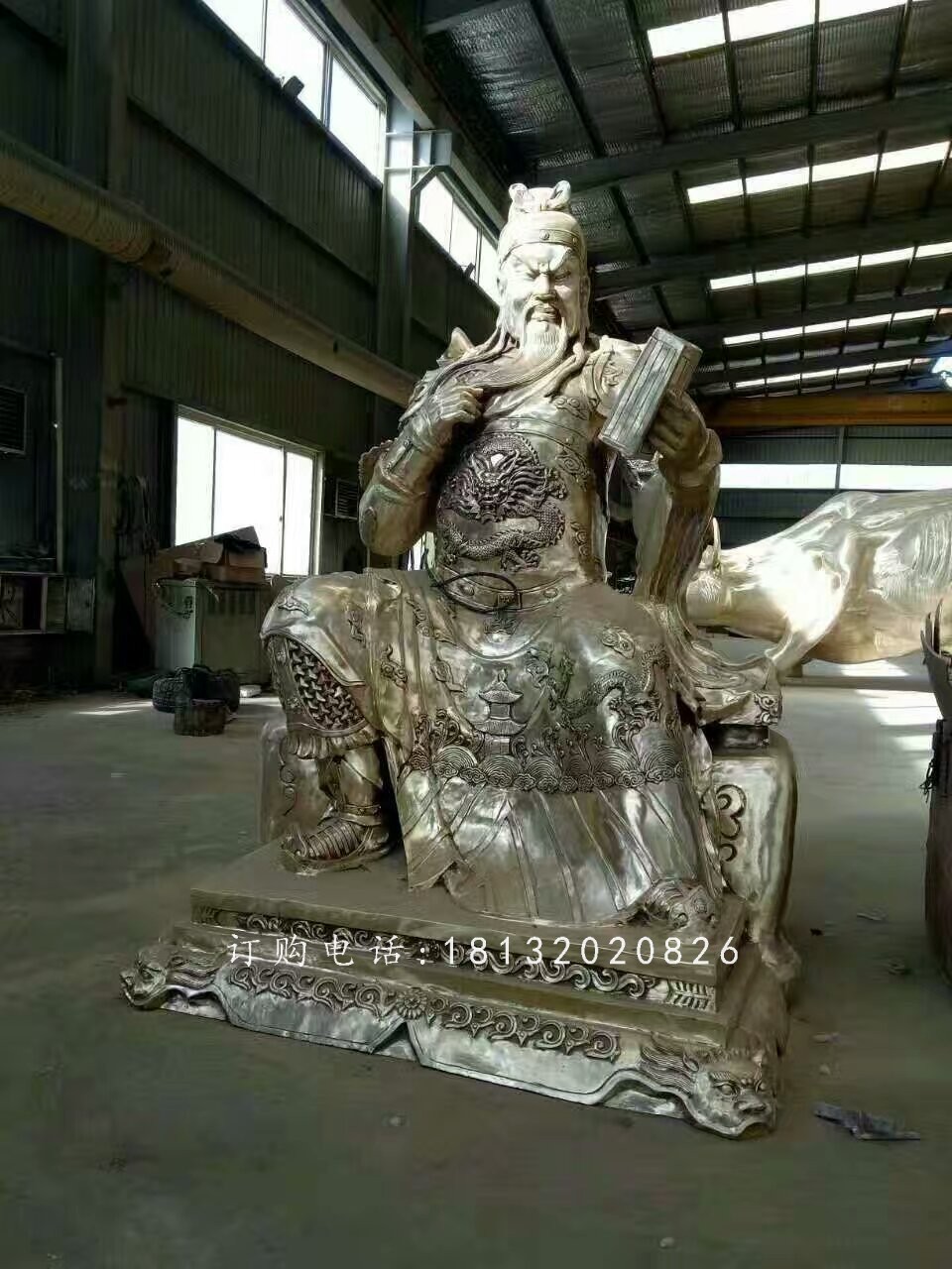 讀春秋關公雕塑,鑄銅人物雕塑