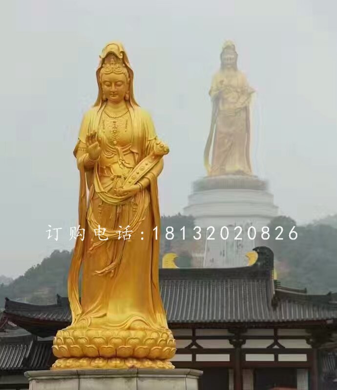 觀音菩薩銅雕,大型佛像雕塑