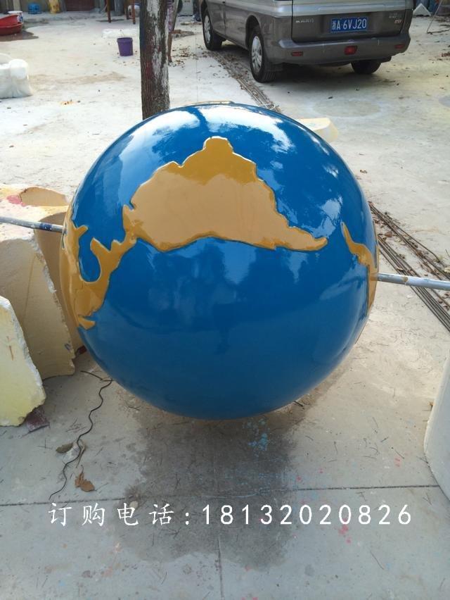 玻璃鋼地球儀雕塑,玻璃鋼仿真地球雕塑 (2)