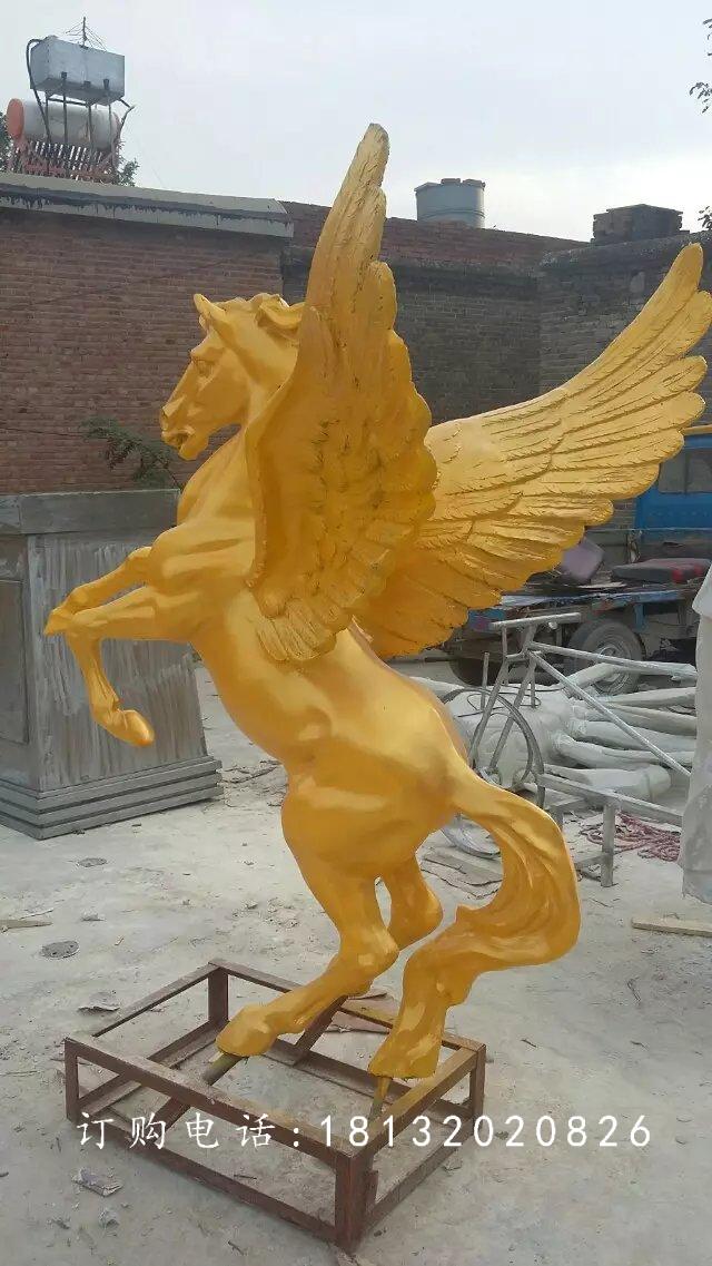 玻璃鋼飛馬雕塑,廣場玻璃鋼雕塑 (2)