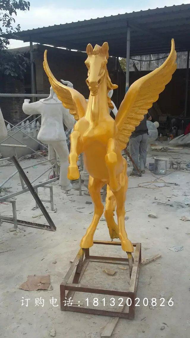 玻璃鋼飛馬雕塑,廣場玻璃鋼雕塑 (3)