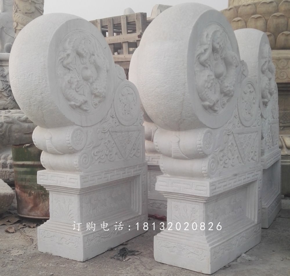 石雕門墩,抱鼓石 (2)