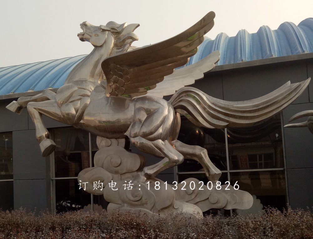 銅雕飛馬,廣場動物銅雕