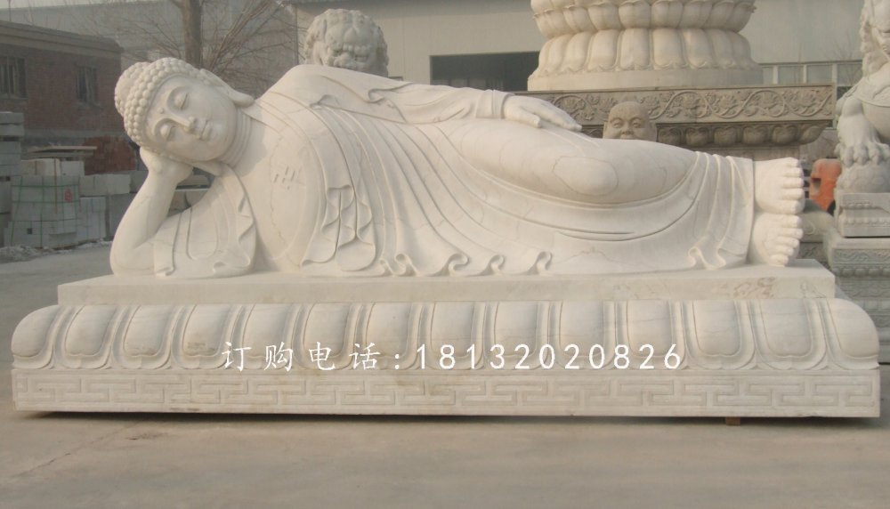 躺著的如來(lái)佛石雕,石雕佛像 (2)