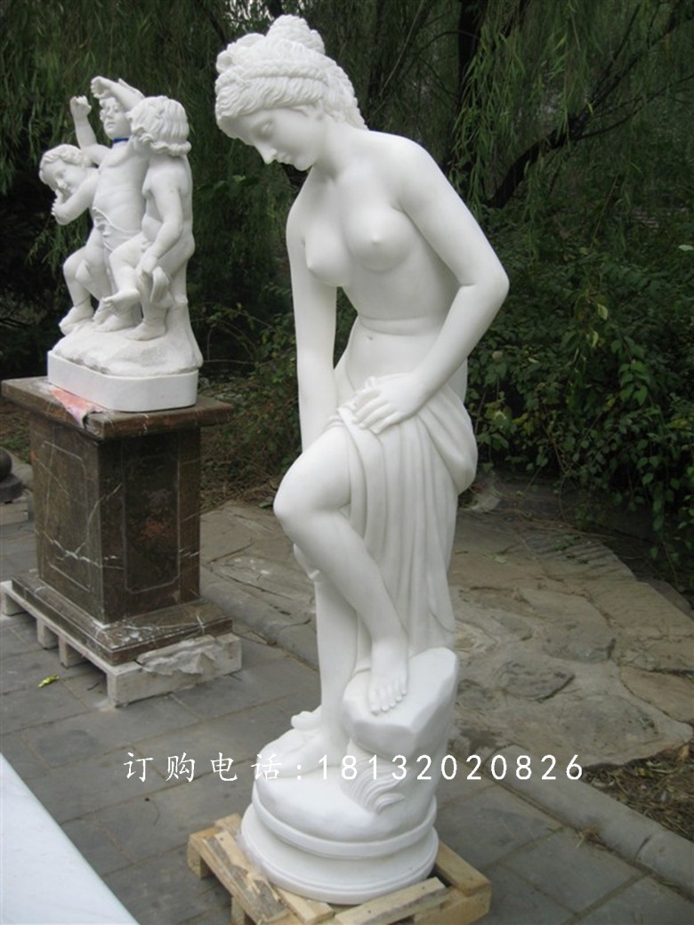 西方人物石雕,漢白玉美女石雕