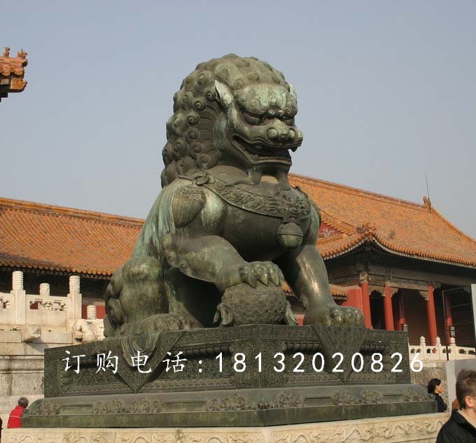 戲球獅銅雕,廣場(chǎng)青銅獅 (3)
