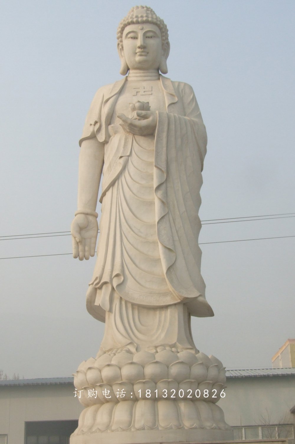 立式如來石雕,石雕佛像