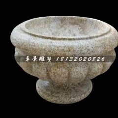 花盆石雕,砂巖花盆石雕