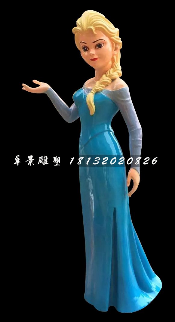 冰雪女王雕塑,玻璃鋼人物雕塑