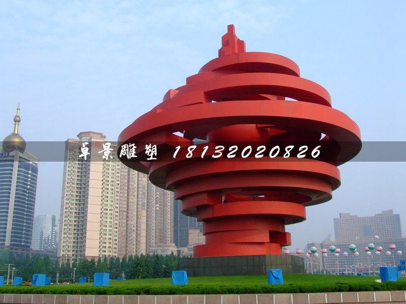 不銹鋼五月的風雕塑,廣場標志雕塑