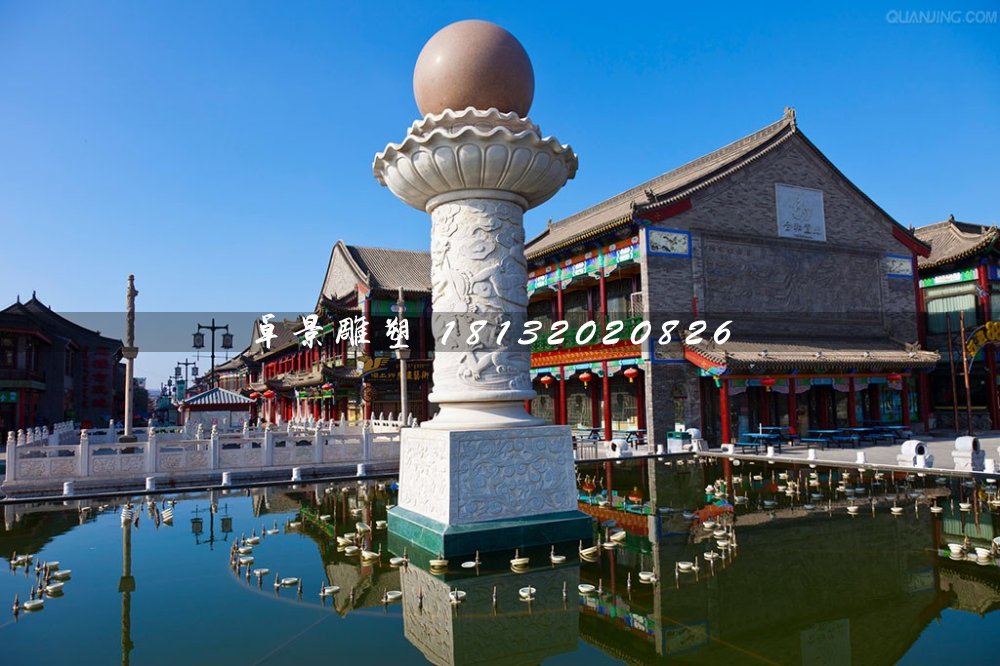 風水球石雕,景區景觀石雕