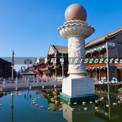 風水球石雕,景區景觀石雕