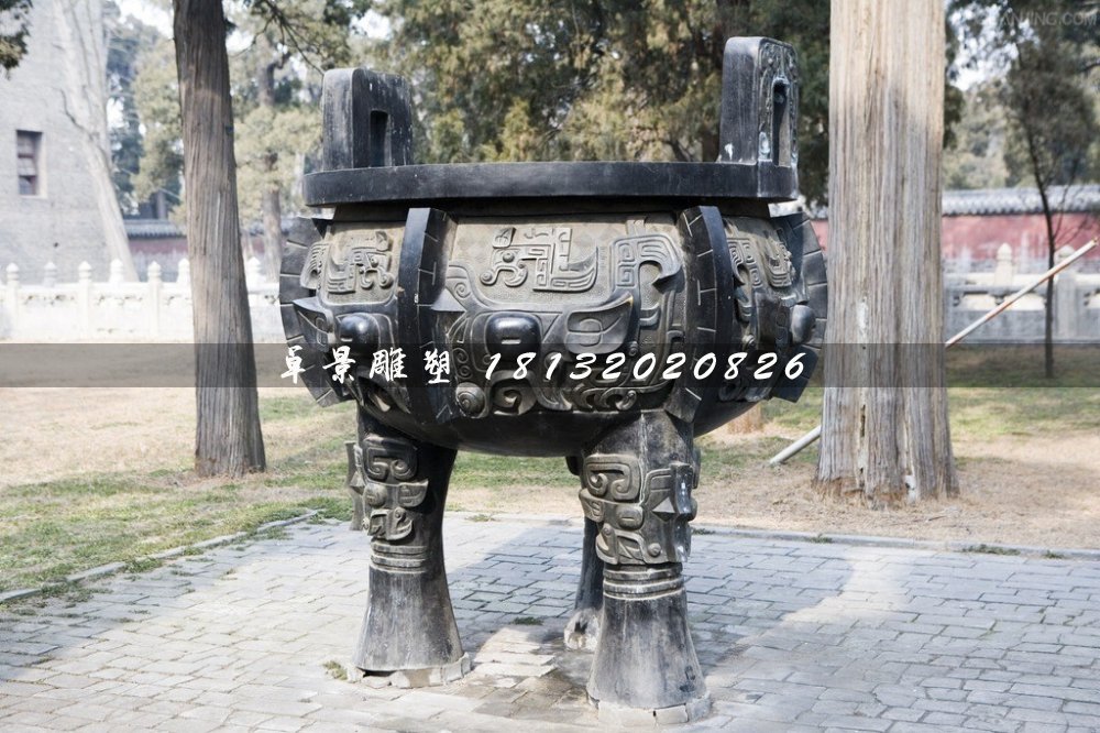 仿古銅鼎,廣場三足銅鼎