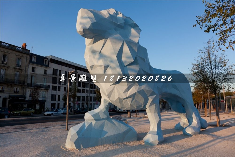 獅子石雕,抽象動物石雕