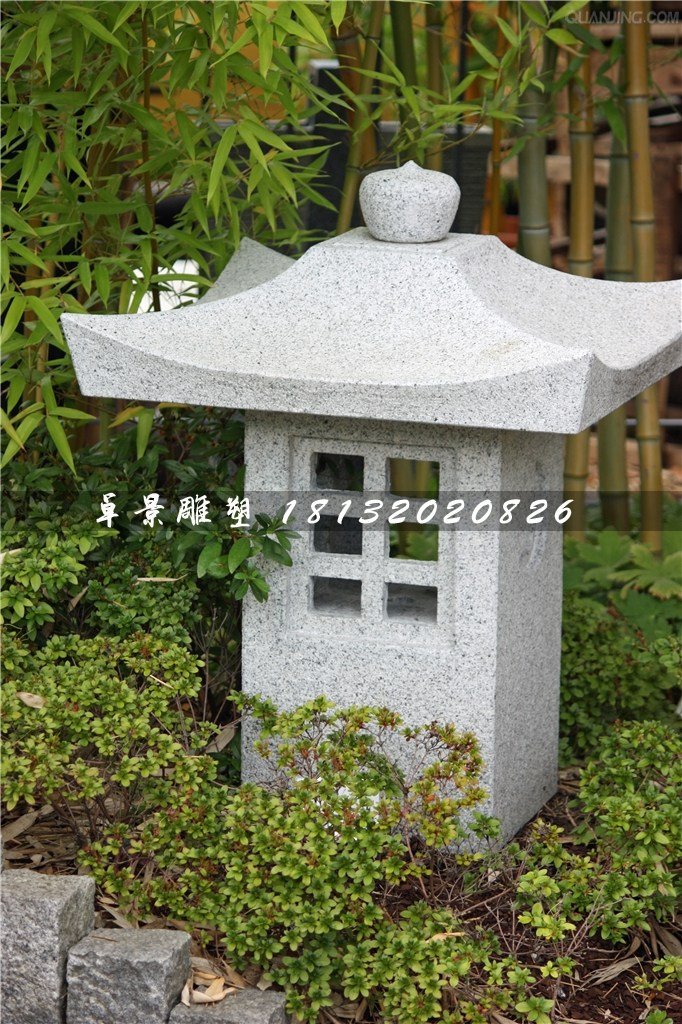 石燈雕塑,公園仿古石燈
