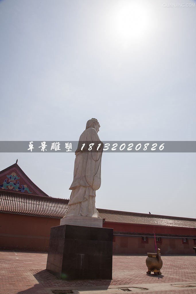 石雕孔子,校園古代名人石雕 (1)