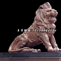 銅獅子雕塑,廣場(chǎng)西洋獅銅雕