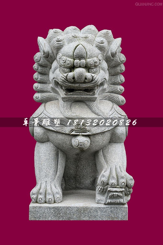北京獅石雕,大理石獅子雕塑 (1)