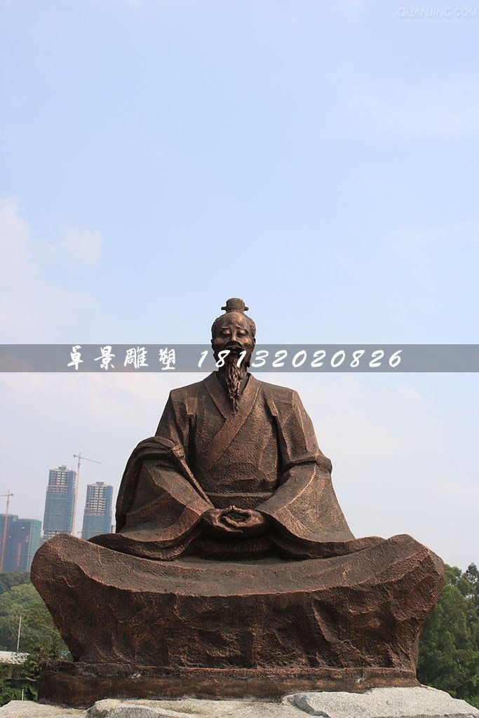 葛洪銅雕，古代醫藥學家銅雕 (1)