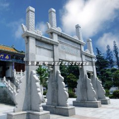 大理石牌坊,廣場三門牌坊石雕