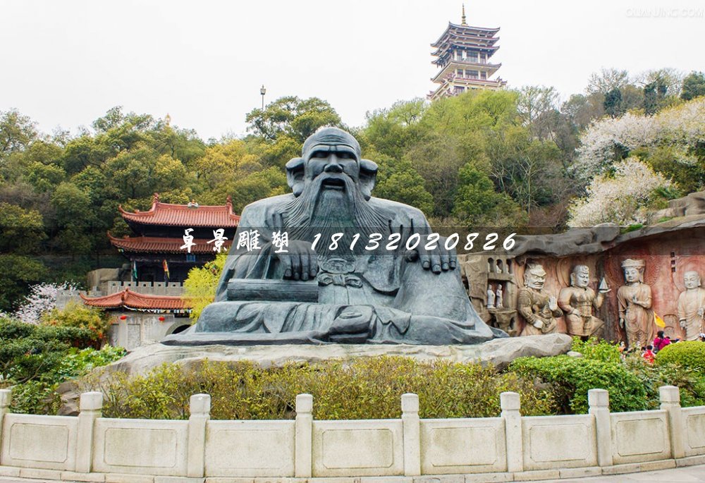 老子銅雕,古代名人銅雕