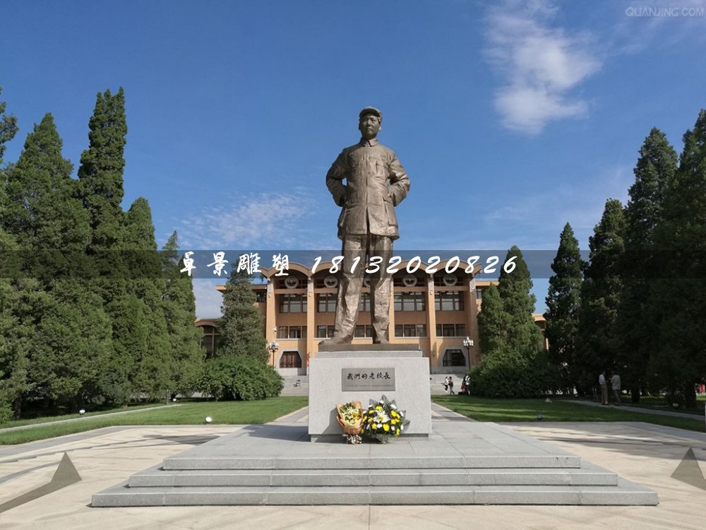 毛主席站像銅雕,廣場偉人銅雕