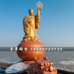 太陽(yáng)神銅雕，海邊神仙銅雕