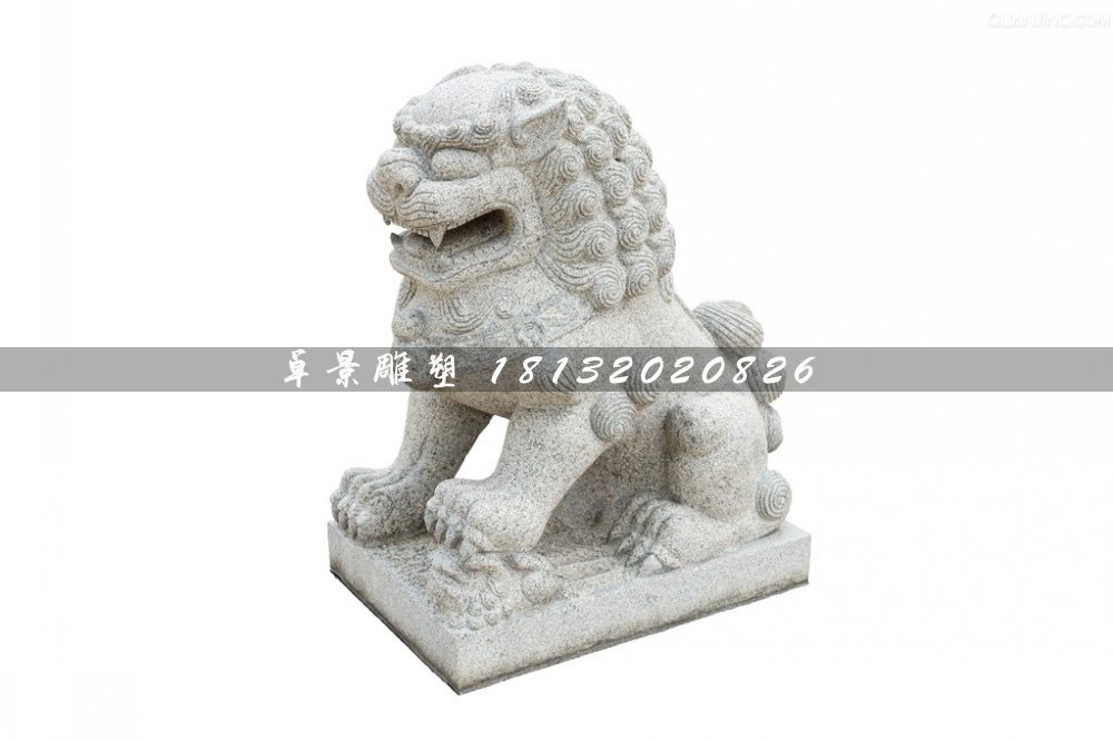 小獅子石雕,公園動物石雕