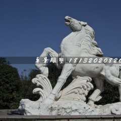 馬踏浪石雕，廣場石雕馬