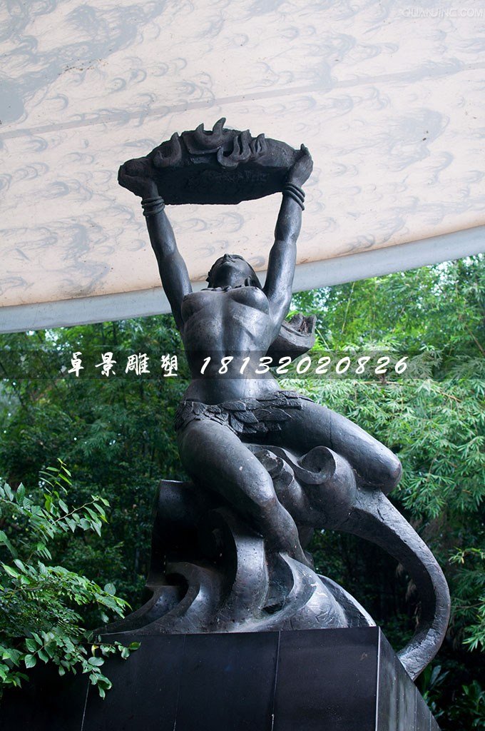 女媧補天銅雕,廣場景觀銅雕