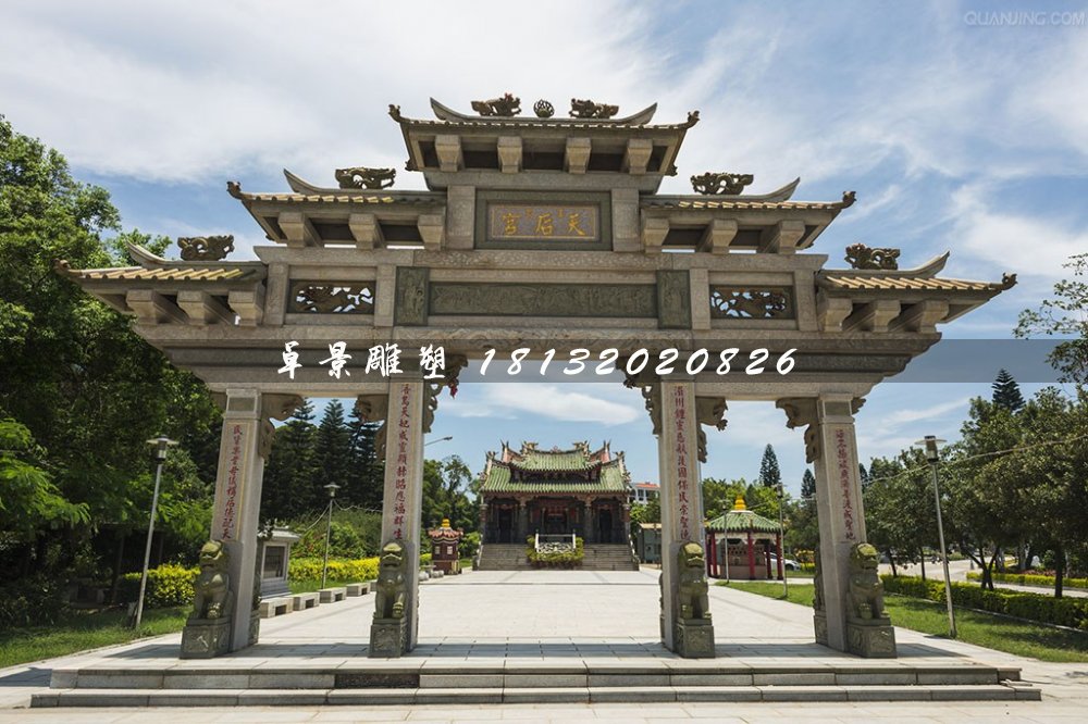 石牌樓,廟宇石牌坊