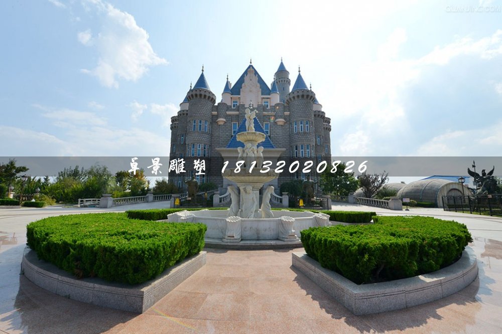 西方人物石噴泉,廣場漢白玉噴泉雕塑