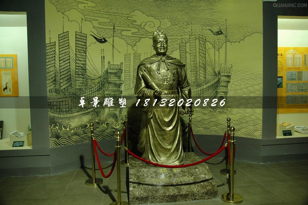鄭和銅雕,古代英雄銅雕