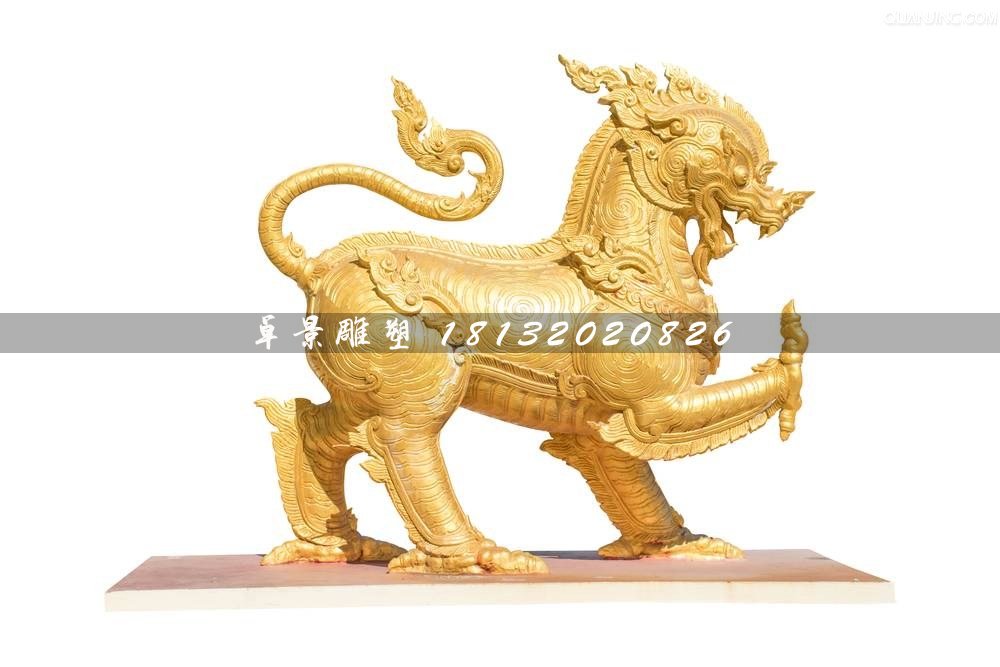 鑄銅麒麟雕塑,廣場神獸銅雕