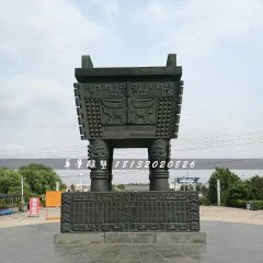 廣場銅鼎,方鼎銅雕