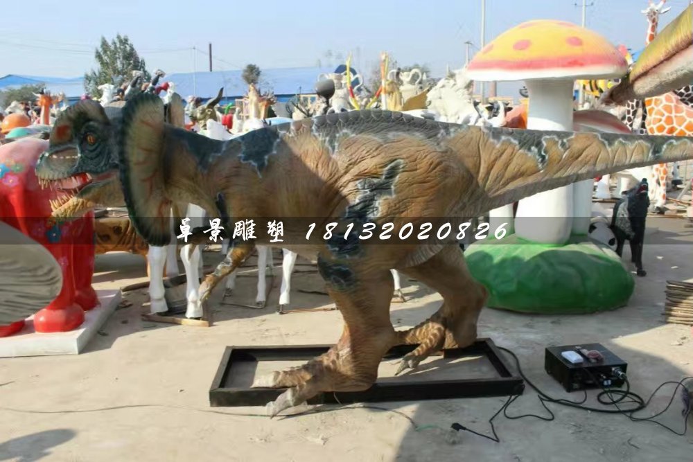 恐龍雕塑,玻璃鋼仿真動物雕塑 (1)