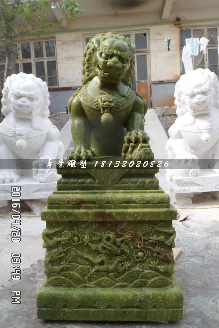 大理石獅子,動物石雕 (4)