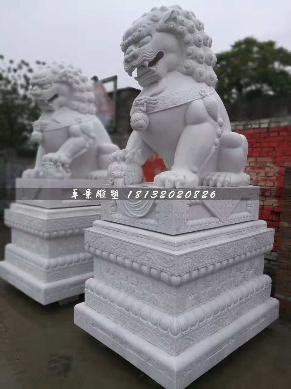 大型獅子石雕,北京獅石雕 (1)