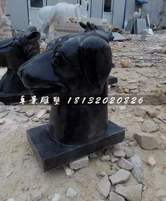 十二生肖獸首石雕,公園動物石雕 (4)