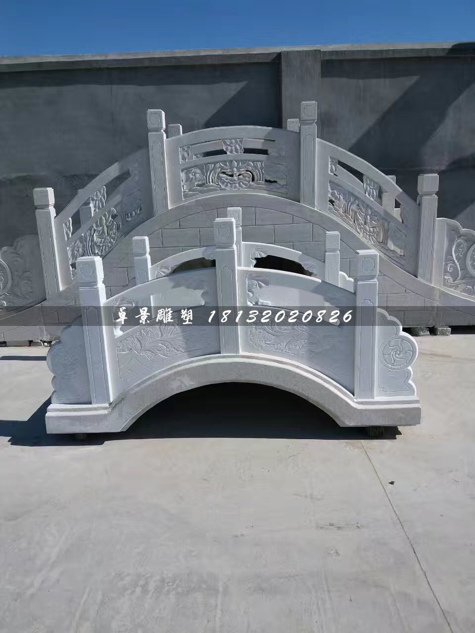 石橋雕塑,公園漢白玉小橋 (1)